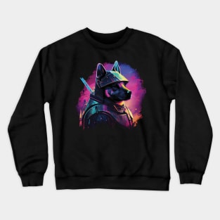 Samurai dog Crewneck Sweatshirt